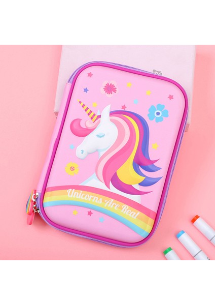 Stil 1 Unicorn Kalem Kutusu Kawaii Okul Kalem Kutuları 3D Kore Kırtasiye Kalem Kutusu Trousse Scolaire Okul Malzemeleri Sevimli Kalem Kutusu (Yurt Dışından)