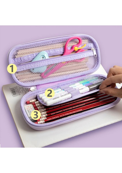 15 Kalem Kutusu Kawaii Kırtasiye Kalem Kutusu Unicorn Estuches Escolar 3D Uzay Kalem Kutusu Trousse Okul Malzemeleri Sevimli Kalem Kutusu (Yurt Dışından)