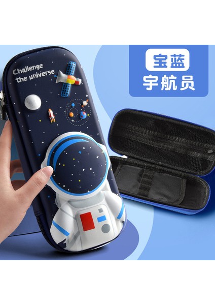 Astronot 3D Uzay Sevimli Kalem Kutusu Okul Kırtasiye Kutusu Plastik Karikatürler Çocuklar Için Kalem Kutuları Kalem Kutusu Hediyeler Öğrenci Kalem Kutusu Kawaii Çanta (Yurt Dışından)