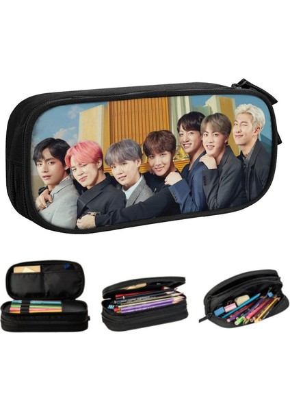 Stil 1 Kpop Pop Grubu Kalem Kutusu Erkek Kız Için Büyük Depolama Kalem Çantası Kutusu Okul Aksesuarları (Yurt Dışından) fırsatları