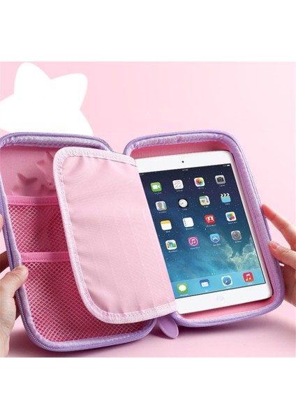 B4 3D Eva Unicorn Sevimli Kalem Kutusu Karikatür Kırtasiye Kutusu Kız Renkli Kalem Kutusu Öğrenci Kalem Kutusu Okul Malzemeleri Hediyeler ipad Durumda (Yurt Dışından)