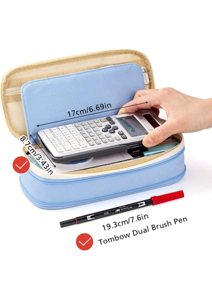 Gri Kawaii Kalem Kutuları Büyük Kapasiteli Kalem Çantası Kılıf Tutucu Kutusu Kızlar Için Ofis Öğrenci Kırtasiye Organizatör Okul Malzemeleri (Yurt Dışından) fırsatları