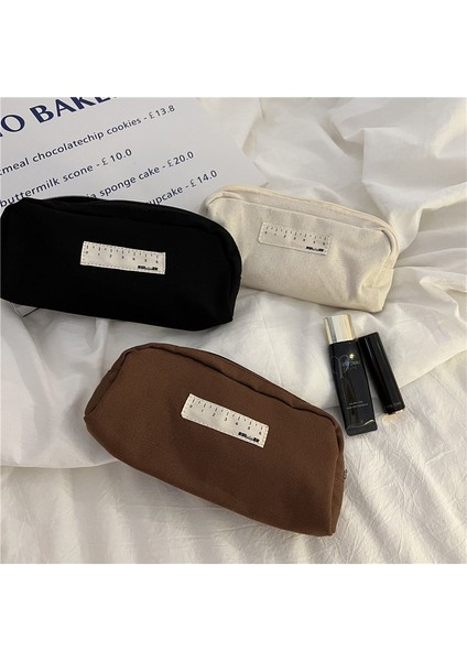 Bej Yeni Ins Tarzı Öğrenci Kırtasiye Kalem Kutusu Fermuarlı Kawaii Kalem Kutusu Okul Kalem Kılıfı Malzemeleri Kalem Çantası (Yurt Dışından) fırsatları