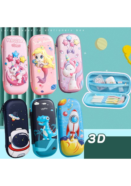 Normal Model Unicorn Kalem Kutusu 3D Okul Malzemeleri Kalem Kutusu Estuche Escolar Kalem Kutusu Kalemlik Trousse Kawaii Kırtasiye Kalem Kutusu (Yurt Dışından) modelleri