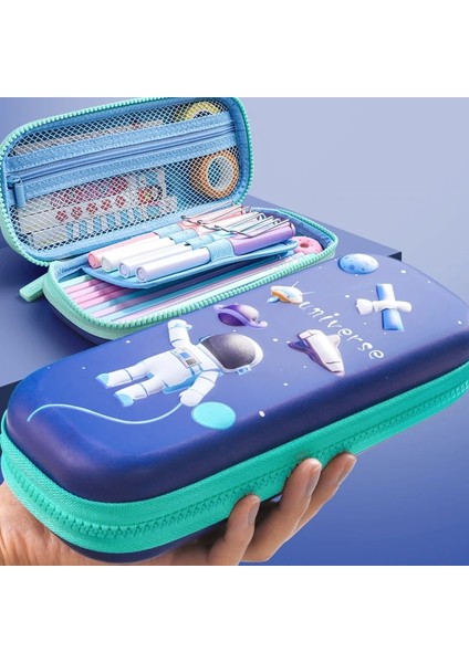 Normal Model Kalem Kutusu Kawaii Kırtasiye Uzay Kalem Kutusu Unicorn Estuches Escolares 3D Kalem Kutusu Okul Malzemeleri Kalemlik Kalem Kutuları (Yurt Dışından)