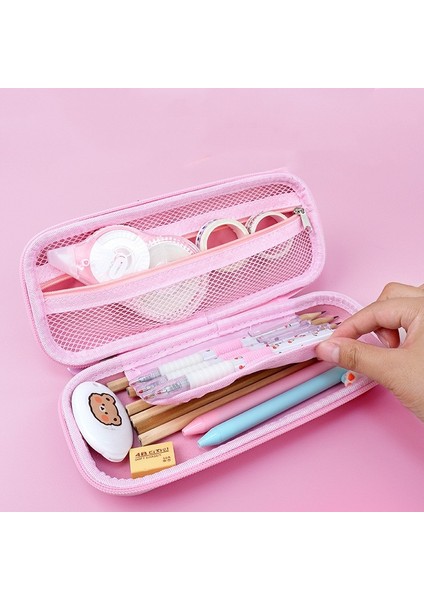 03 3D Unicorn Kedi Sevimli Kalem Kutusu Okul Öğrenci Kırtasiye Kutusu Çocuk Kalem Saklama Kutusu Üç Katmanlı Büyük Kapasiteli Kalem Kutusu (Yurt Dışından) indirimleri