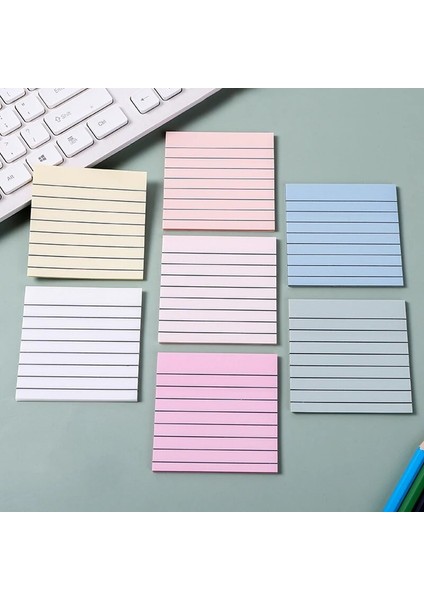 Açık Pembe 50 Yaprak Şeffaf Yapışkan Not Morandi Pet Bloknot Not Bloknot Pedleri Sayfa Notu Etiket Öğrenci Kırtasiye Ofis Malzemeleri (Yurt Dışından)