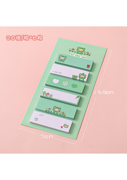 G Karikatür Bloknot Tavşan Yapışkan Not Çıkartmalar Çıkartması Scrapbooking Dıy Kawaii Not Defteri Günlüğü Kırtasiye Okul Malzemeleri (Yurt Dışından)
