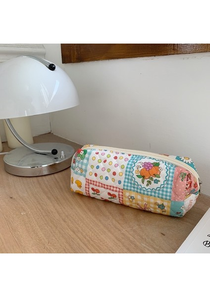 Kalem Kutusu Kalem Kutusu Kore Kırtasiye Retro Estuche Kılıfları Kızlar Için Kawaii Çiçek Kalem Kutusu Malzeme Escolar Papeleria Trousse Scolaire (Yurt Dışından)