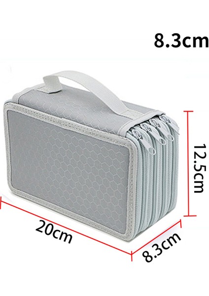 Gri Xl Kawaii Okul Kalem Kutusu 72 Delik Ceza Kalem Kutusu Kız Erkek Kalem Çantası Büyük Kartuş Penaltılar Büyük Kutu Kırtasiye Kese (Yurt Dışından)