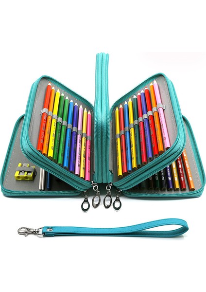 Gri Xl Kawaii Okul Kalem Kutusu 72 Delik Ceza Kalem Kutusu Kız Erkek Kalem Çantası Büyük Kartuş Penaltılar Büyük Kutu Kırtasiye Kese (Yurt Dışından)
