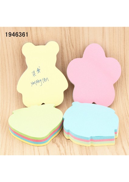 YOU-101 100 Sayfa Renkli Kendinden Yapışkanlı Çeşitli Şekiller Bloknot Yapışkan Notlar Bookmark Point It Marker Etiket Kağıdı Ofis Okul Malzemeleri (Yurt Dışından)