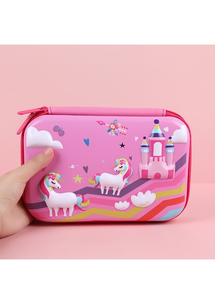 21 Unicorn Kalem Kutusu Kore Kırtasiye Kalem Kutusu 3D Kalemlik Büyük Kapasiteli Kalem Kutusu Okul Malzemeleri Trousse Scolaire Kalem Kutusu (Yurt Dışından)