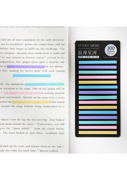 Stil 3 300 Yaprak Gökkuşağı Renk Dizini Bloknot Yayınlandı Yapışkan Notlar Kağıt Etiket Not Defteri Imi Okul Malzemeleri Kawaii Kırtasiye (Yurt Dışından)