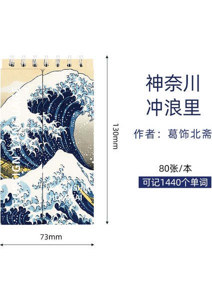 C Taşınabilir Mini Dizüstü Japon Ünlü Resim Cep Spiral Defter Dilleri Öğrenme Kelime Kitabı Okul Kırtasiye (Yurt Dışından)