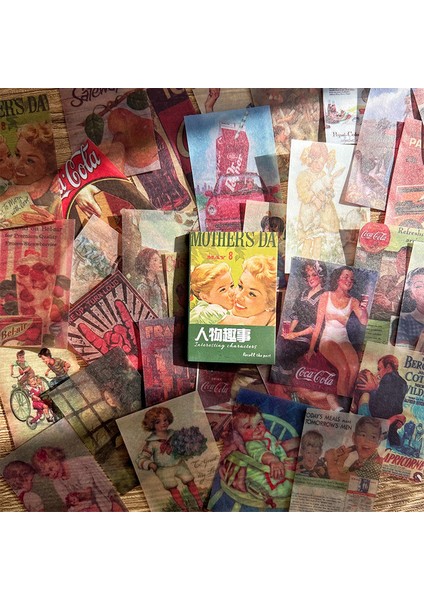 H Journamm 50 Adet/paket Turnusol Kağıdı Malzemeleri Mini Kitap Yaratıcı Kırtasiye Malzemeleri Deco Önemsiz Dergisi Dıy Scrapbooking Kraft El Işi Kağıdı (Yurt Dışından)