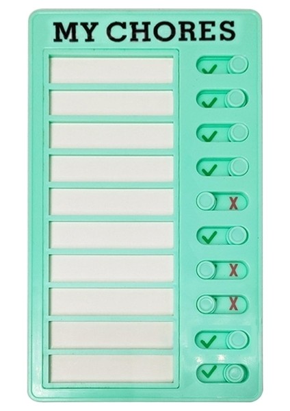 Gn2 Çok Amaçlı Not Kontrol Listesi Yapılacaklar Listesi Pedi 5''x8'' Araba Rv Ev Sınıf Duvarı Için Ayarlanabilir Işlerim Kontrol Listesi Panosu (Yurt Dışından)