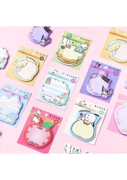 G 30 Sayfa Sevimli Karikatür Bloknot Kawaii Yapışkan Notlar Kız Günlüğü Dıy Dekoratif Okul Defteri Japon Kırtasiye (Yurt Dışından)