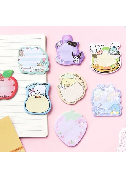 G 30 Sayfa Sevimli Karikatür Bloknot Kawaii Yapışkan Notlar Kız Günlüğü Dıy Dekoratif Okul Defteri Japon Kırtasiye (Yurt Dışından)