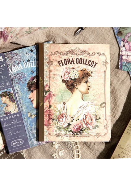 B Shanbu 40 Adet/kitap Flora Toplamak Büyük Boy Vintage Malzeme Kağıt Çift Taraflı Retro Kağıtları Deco Scrapbooking Kolaj Kırtasiye (Yurt Dışından) fırsatları