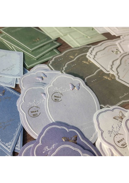 Stil 6 15 Adet Vintage Çerçeve Malzeme Kağıt Sıcak Damgalama Rölyef Kart Kelebek Retro Bloknot Notları Scrapbooking Günlük Dergiler Için Dıy (Yurt Dışından)
