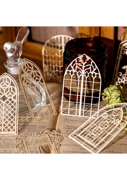 Stil 3 Estetik Çiçek Içi Boş Pencere Çerçevesi Malzeme Kağıt Önemsiz Dergisi Planlayıcısı Scrapbooking Vintage Dantel Dekoratif Dıy Kraft El Işi Kağıdı (Yurt Dışından) indirimleri