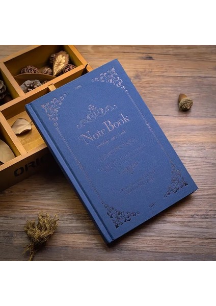 Retro Mavi Avrupa Retro Kalın Sihirli Dizüstü Yaratıcı A5 Günlüğü Kitap Öğrenciler Için Klasik Hediyeler (Yurt Dışından)