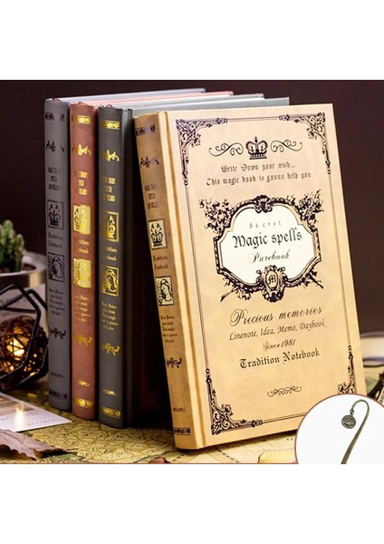 Retro Mavi Avrupa Retro Kalın Sihirli Dizüstü Yaratıcı A5 Günlüğü Kitap Öğrenciler Için Klasik Hediyeler (Yurt Dışından) fiyatları