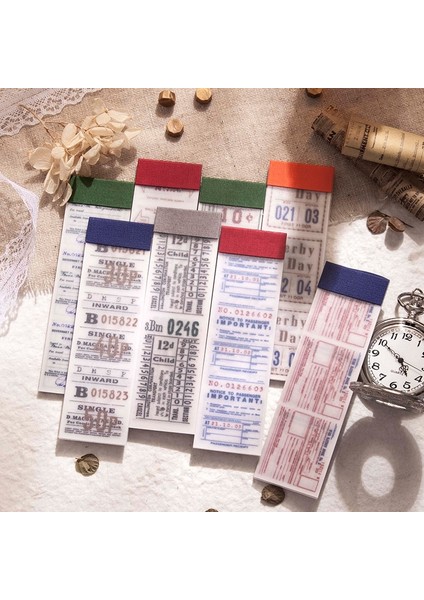 G Journamm 30 Adet/paket Retro Turnusol Kağıdı Bilet Serisi Malzeme Kağıt Önemsiz Dergisi Dıy Kırtasiye Scrapbooking Deco Not Kağıdı (Yurt Dışından) fiyatları