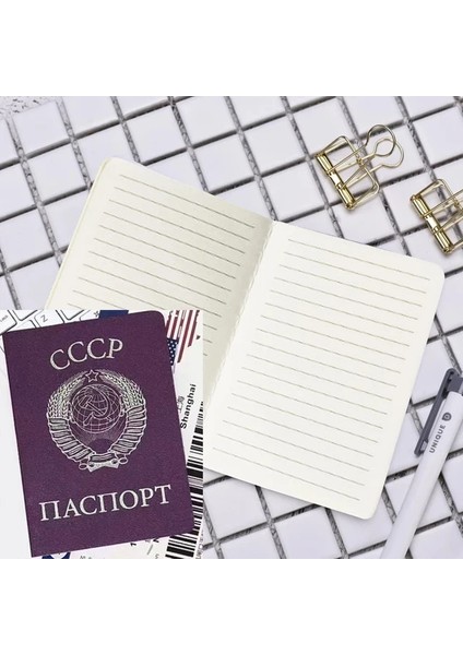 Sscb Dizüstü Mini Pasaport Prop Dizüstü Yaratıcı Hediye Filme Simülasyon Kırtasiye Okul Malzemeleri Dergisi (Yurt Dışından)