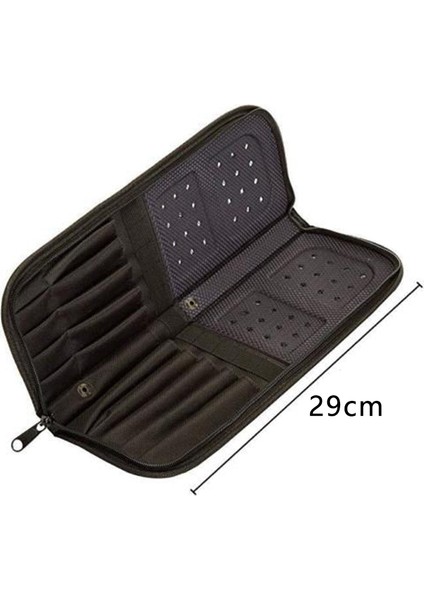 29 cm Sanatçı Boya Fırçası Tutucu Fermuarlı Fırça Kutusu Yağlı Akrilik Suluboya Fırçası Nefes Boyama Kiti (Yurt Dışından)