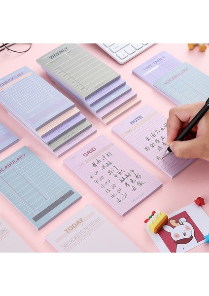 Not 50 Yaprak Günlük Haftalık Planlayıcı Sevimli Bloknotlar Kawaii Yapılacaklar Listesi Yapışkan Notlar Kore Kırtasiye Kontrol Listesi Ofis Malzemeleri (Yurt Dışından) modelleri