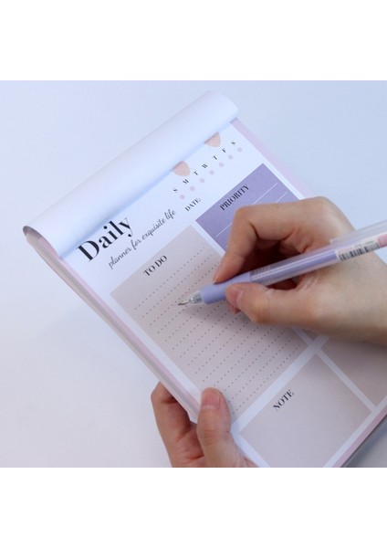 Bugün Mor 52 Sayfa Günlük Haftalık Planlayıcı Not Defterleri Yapılacaklar Listesi Zaman Çizelgesi Dergisi Gündem Organizatör Sevimli Morandi Not Defterleri Kırtasiye (Yurt Dışından) modelleri