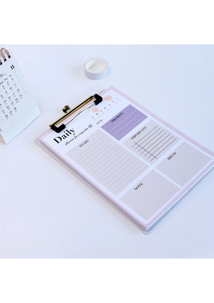 Bugün Mor 52 Sayfa Günlük Haftalık Planlayıcı Not Defterleri Yapılacaklar Listesi Zaman Çizelgesi Dergisi Gündem Organizatör Sevimli Morandi Not Defterleri Kırtasiye (Yurt Dışından) indirimleri