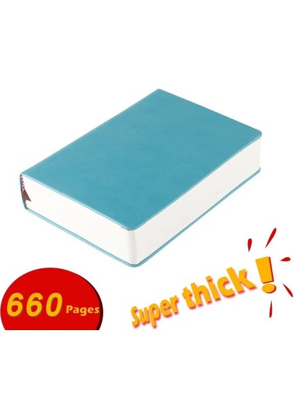Mavi A6 Süper Kalın Dizüstü Bilgisayarlar 330 Sayfa Boş Sayfa Günlük Eskiz Defteri Günlüğü A4, A5, A6 Pu Deri Yumuşak Kapak Kırtasiye Gündem Planlayıcısı (Yurt Dışından) fiyatları