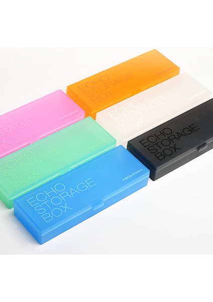 Kaco Echo Saydam Plastik Kalem Kutusu Şeker Renk Çok Fonksiyonlu Kırtasiye Malzemesi Saklama Kutusu Çocuk Öğrenci Kalem Kutusu (Yurt Dışından) fiyatları