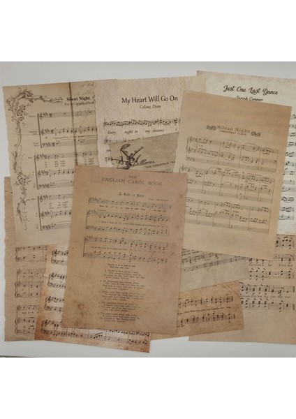 Stil 4 10 Adet Vintage Scrapbooking Diy Malzeme Kağıt Dekoratif Retro Eski Kitap Sayfası Koleksiyonu Günlük Günlüğü Arka Plan Kağıdı Sanat Için (Yurt Dışından) modelleri