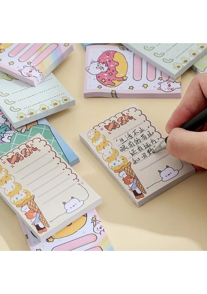 F Kore Kırtasiye Okul Malzemeleri Kawaii Yapışkan Not Kağıdı Karikatür Sevimli Öğrenci Not Not Defteri Yaratıcı N Kez Etiket Karikatür (Yurt Dışından) fiyatları