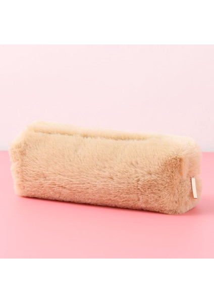 Haki Kawaii Ekmek Kalem Kutusu Çantası Kızlar Için Sevimli Kalem Kılıfı Kutusu Büyük Kapasiteli Peluş Öğrenci Okula Dönüş Malzemeleri Kore Kırtasiye (Yurt Dışından)
