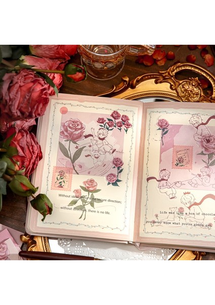 Stil 2 Bay Kağıt 3 Kitap/paket Gül Tema Bloknot Estetik Tarzı El Kitabı Dıy Dekorasyon Mesaj Not Defteri Ofis Aksesuarları Kırtasiye (Yurt Dışından) indirimleri
