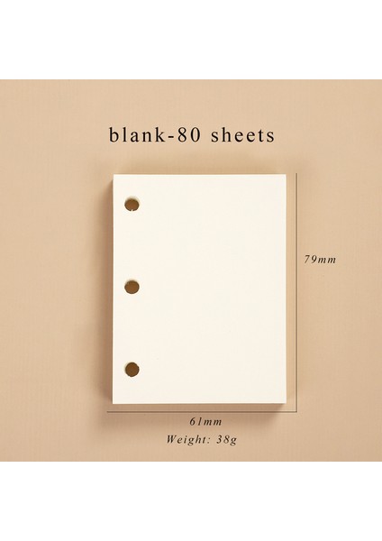 Boş 80 Sayfa Mini Jıanwu Sevimli Mini 3 Halka Gevşek Yaprak Kitap Şeffaf Taşınabilir Öğrenci Dergisi Bağlayıcı Defter Kawaii Kırtasiye Okul Malzemeleri (Yurt Dışından)