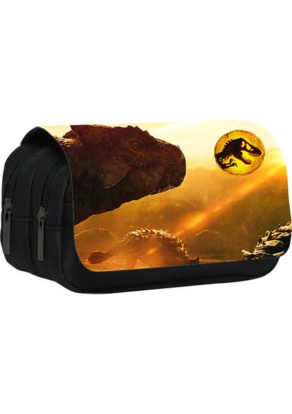 Stil 1 Dinozor Kalem Kutuları Anime Kawaii Kalem Çantaları Sabit Öğrenci Sevimli Okul Ofis Çift Katmanlı Kırtasiye Kutusu Kalem Kutuları (Yurt Dışından)