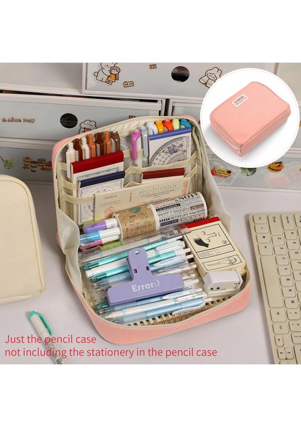 Bd-Zbgrxd-05 Jıanwu Çok Fonksiyonlu Büyük Kapasiteli Tuval Kalem Kutusu Yaratıcı Basit Depolama Kalem Kutusu Öğrenci Malzemeleri Kırtasiye (Yurt Dışından)