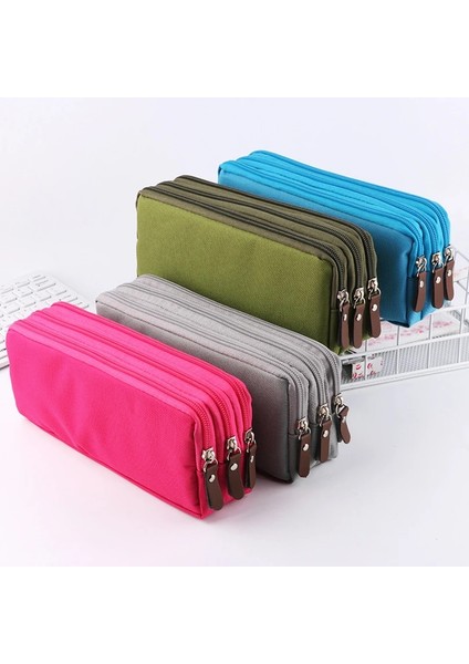 Stil 1 3 Fermuarlı Kalem Kutusu Okul Malzemeleri Trousse Scolaire Kore Kırtasiye Büyük Kapasiteli Kalem Çantası Estuche Kalemlik Kalem Kutusu (Yurt Dışından) fırsatları