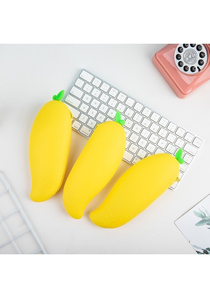 F 1 Adet Lytwtw Yeni Sevimli Karikatür Kawaii Sebze Taşınabilir Silikon Kalem Kalem Çantası Makyaj Kozmetik Cep Okul Kırtasiye Durumda (Yurt Dışından) fırsatları