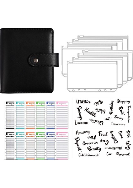 Mavi A7 A7 Pu Deri Defter Bağlayıcı Bütçe Planlayıcısı Organizatör Bağlayıcı Kapağı 8 Bağlayıcı Cepler ve 12 Adet Gider Bütçe Sayfaları (Yurt Dışından) modelleri