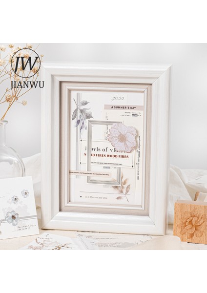 Bq-Dmhy-04 Jıanwu 24 Sayfa Açık Mürekkep ve Gizli Çiçekler Serisi Çift Malzeme El Kitabı Deco Malzeme Kağıt Yaratıcı Dıy Kolaj Kırtasiye (Yurt Dışından)