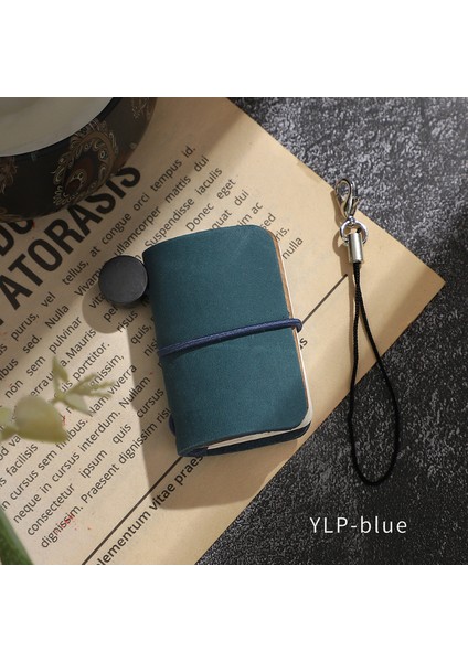 Ylp-Mavi Jıanwu 32 Sayfa Ultra Küçük Mini El Kitabı Dizüstü Sevimli Değiştirilebilir Gevşek Yaprak Tether El Hesabı Not Defteri Pad Kawaii Kırtasiye (Yurt Dışından)