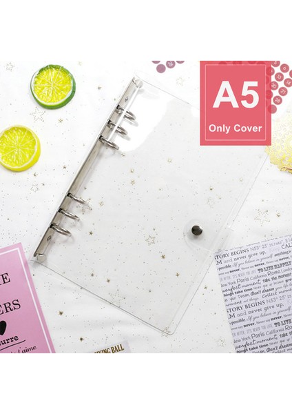 A5 2023 Takvim Ins Rüzgar Şeffaf Pvc Gevşek Yaprak Kitap Defter Kabuk A5 A6 A7 Gevşek Yaprak Defter Günlük Seti (Yurt Dışından)
