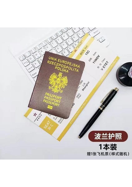 Polonya 32 Ülke Pasaport Simülasyon Sahne Filmi Mini Sevimli Dizüstü Kawaii Günlüğü Planlayıcısı Okul Malzemeleri (Yurt Dışından)